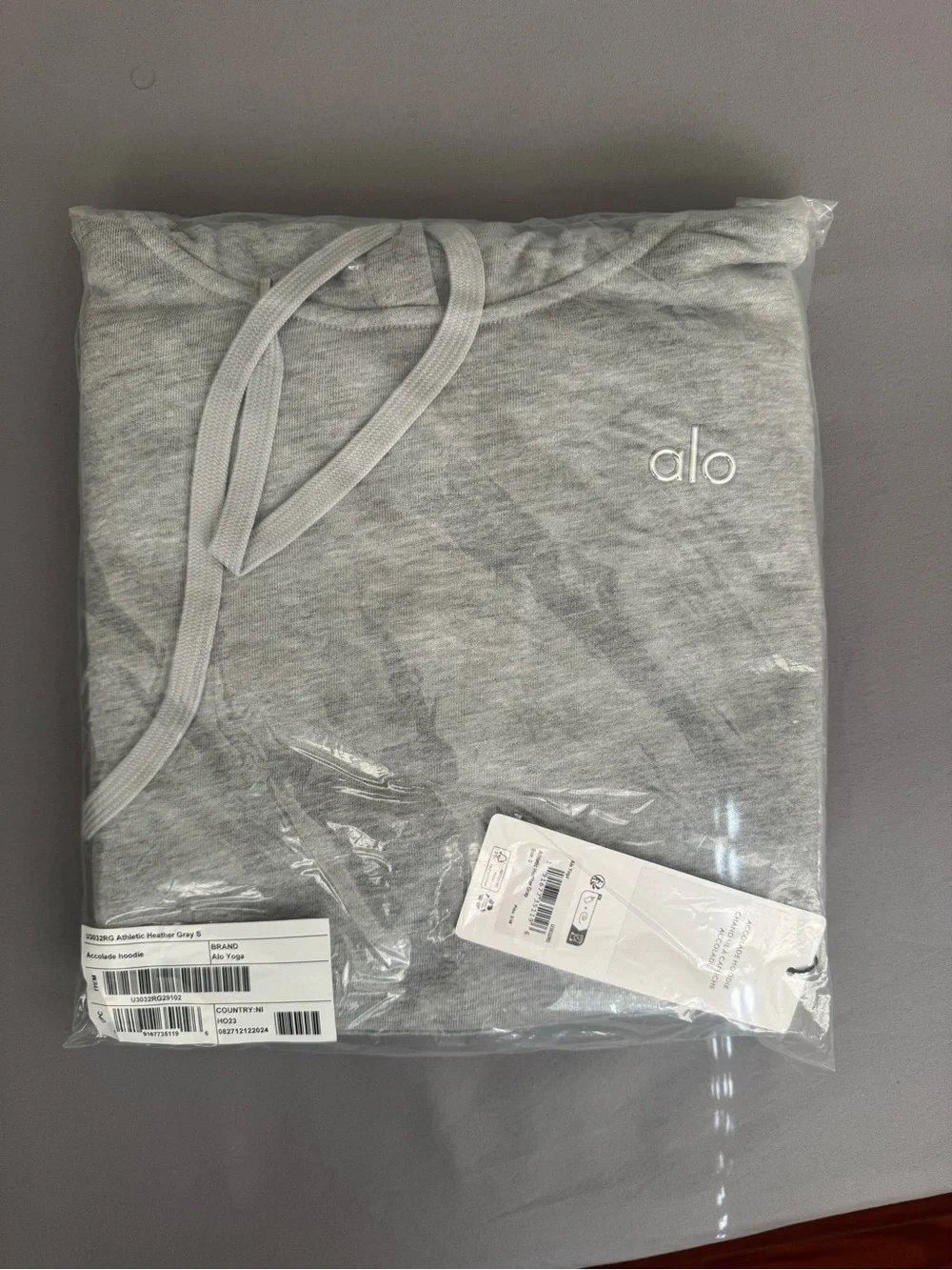 ALO Yoga Heather Grey Pullover Hoodie